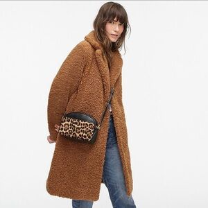 J CREW Teddy sherpa topcoat ~ NWOT